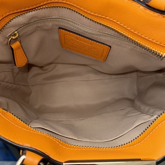 Coach Madison Saffiano Leather North/South Tote Handbag - Picture 6 of 12